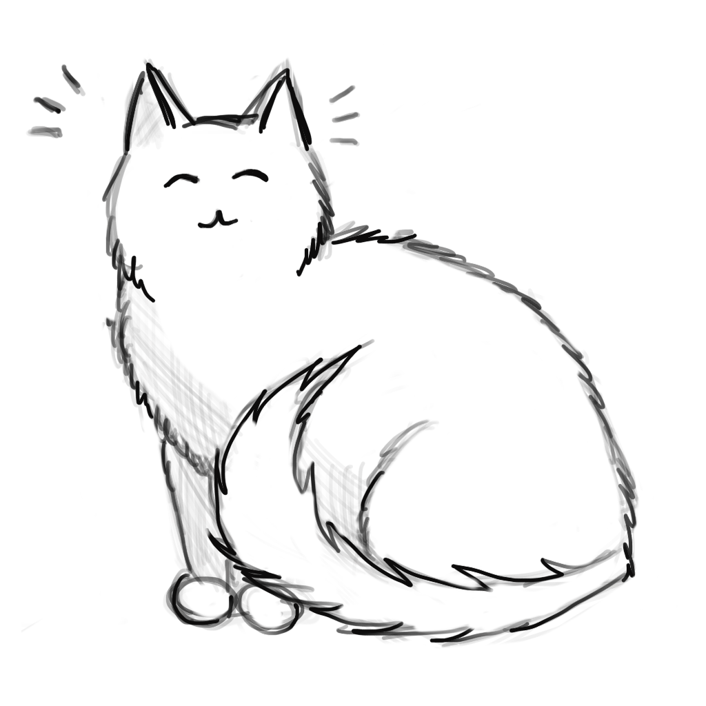 Splotch the Cat noticed your arrival.